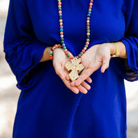 Multi-colored Sea Jasper with Amy Cross