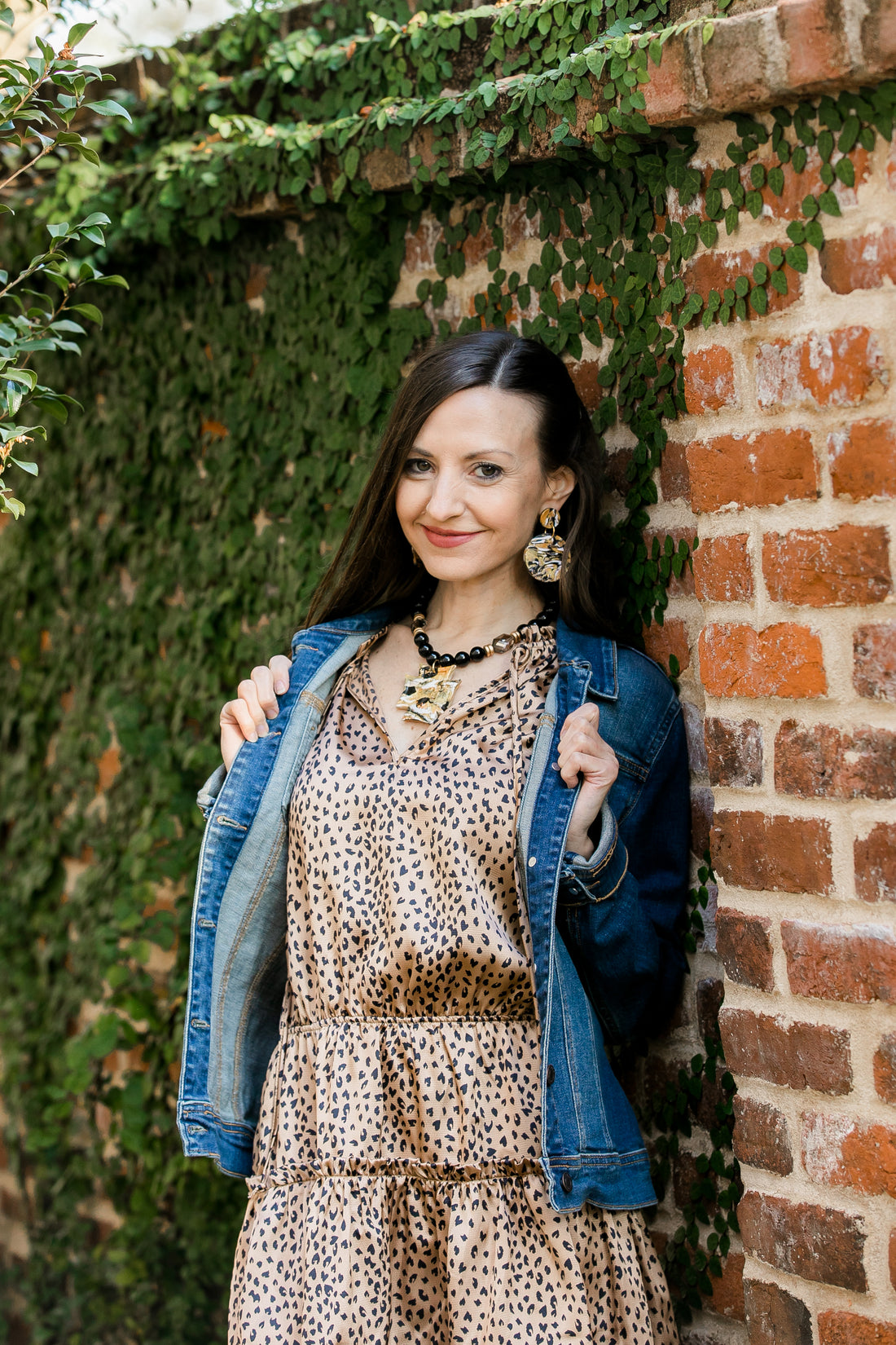 Marbled Gold, White & Black Dangles