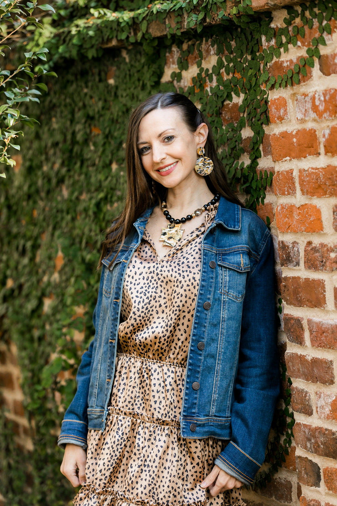 Marbled Gold, White & Black Dangles