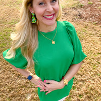 Green Multi Confetti Dangles