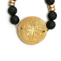 Black Lava with Truth Cross Bracelet