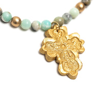 Amazonite with Cherrie Cross