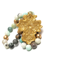 Amazonite with Cherrie Cross
