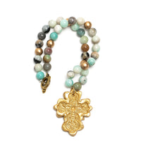 Amazonite with Cherrie Cross