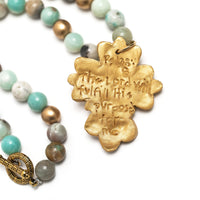 Amazonite with Cherrie Cross