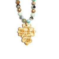 Amazonite with Cherrie Cross