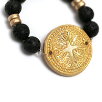 Black Lava with Truth Cross Bracelet