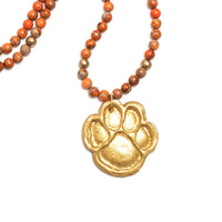 Orange Sea Sediment Jasper with Tiger Paw