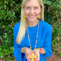 Multi-colored Sea Jasper with Amy Cross