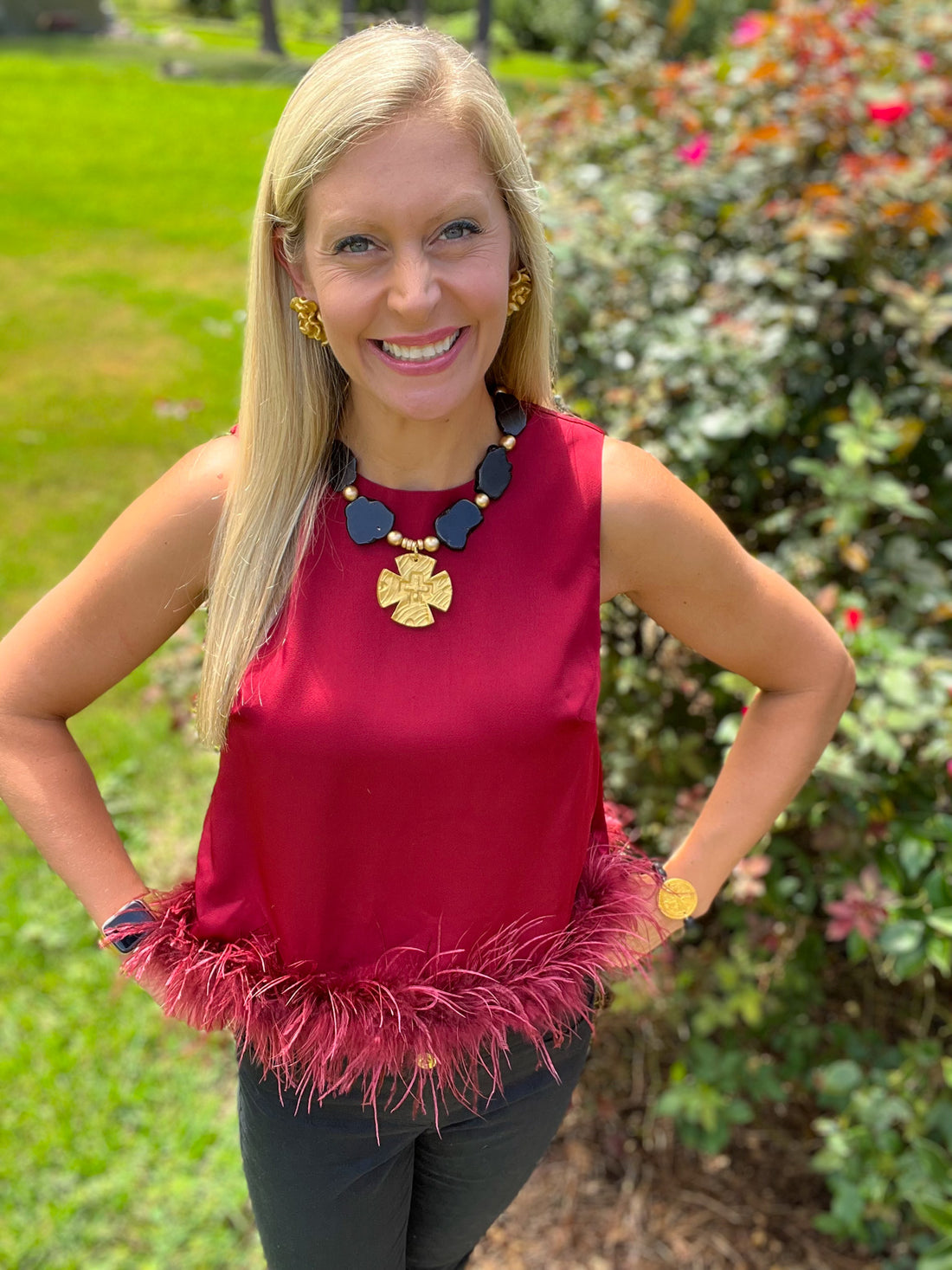 Black Lava with Truth Cross Bracelet