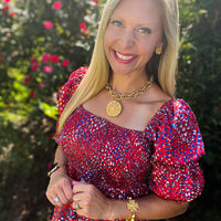 Gold Chain with Bee Medallion
