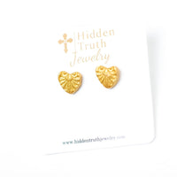 Tiny Heart Studs