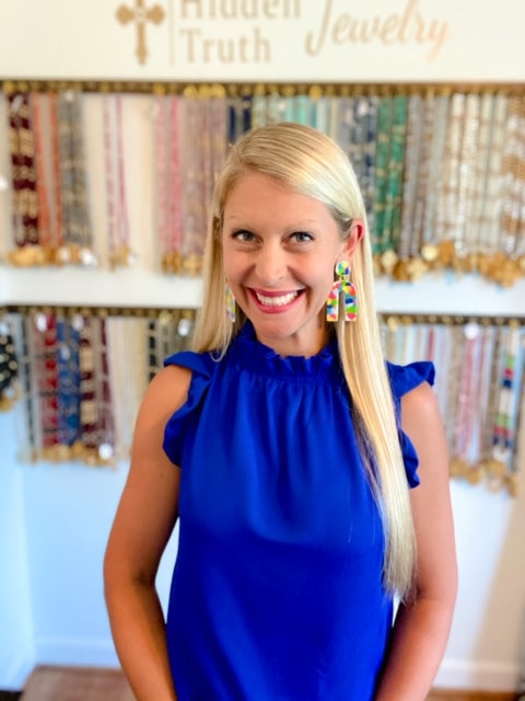 Rainbow Confetti Dangles