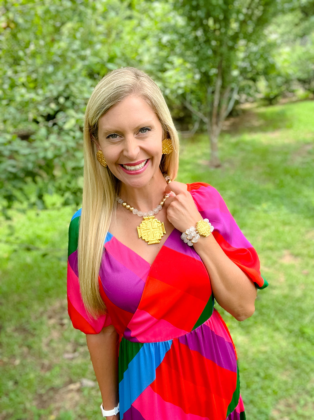 Jerusalem Cross Studs