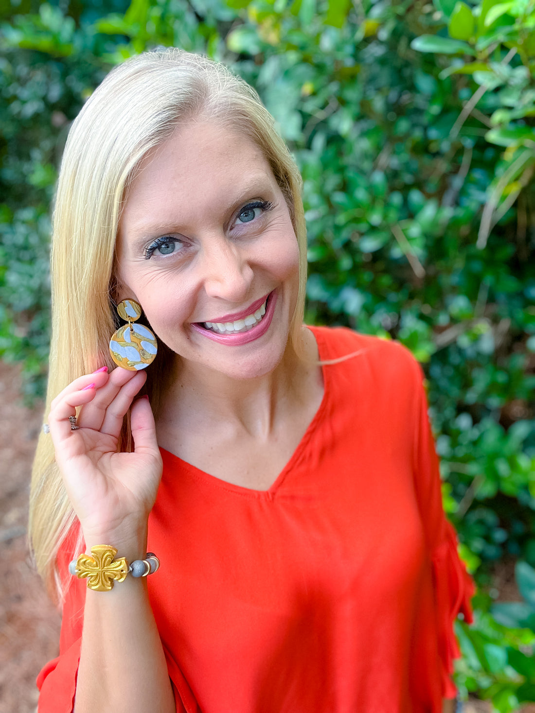 Silver Druzy Agate with Friendship Cross