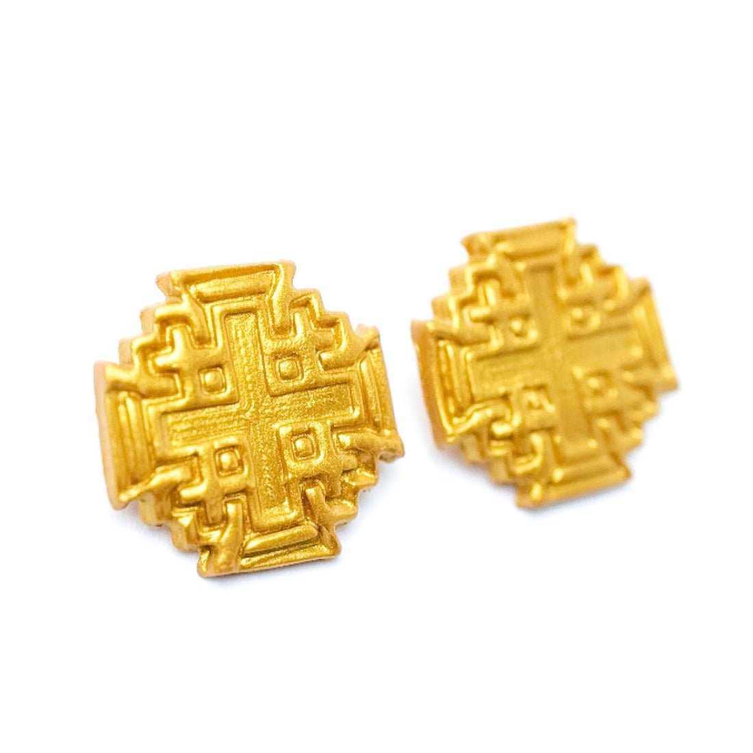 Jerusalem Cross Studs