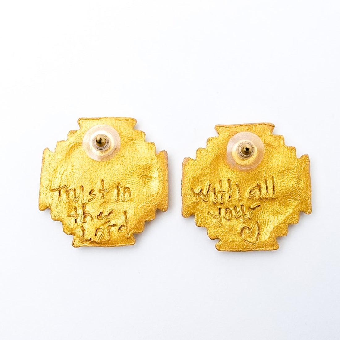 Jerusalem Cross Studs