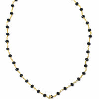 Black Onyx Chain with Julia Cross