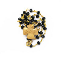 Black Onyx Chain with Julia Cross