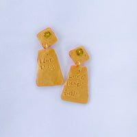 Pink, Red & Opal Confetti Dangles