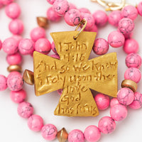 Bright Pink Jade Double with Anna Cross