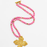 Bright Pink Jade with Lydia Cross