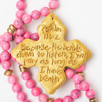 Bright Pink Jade with Lydia Cross