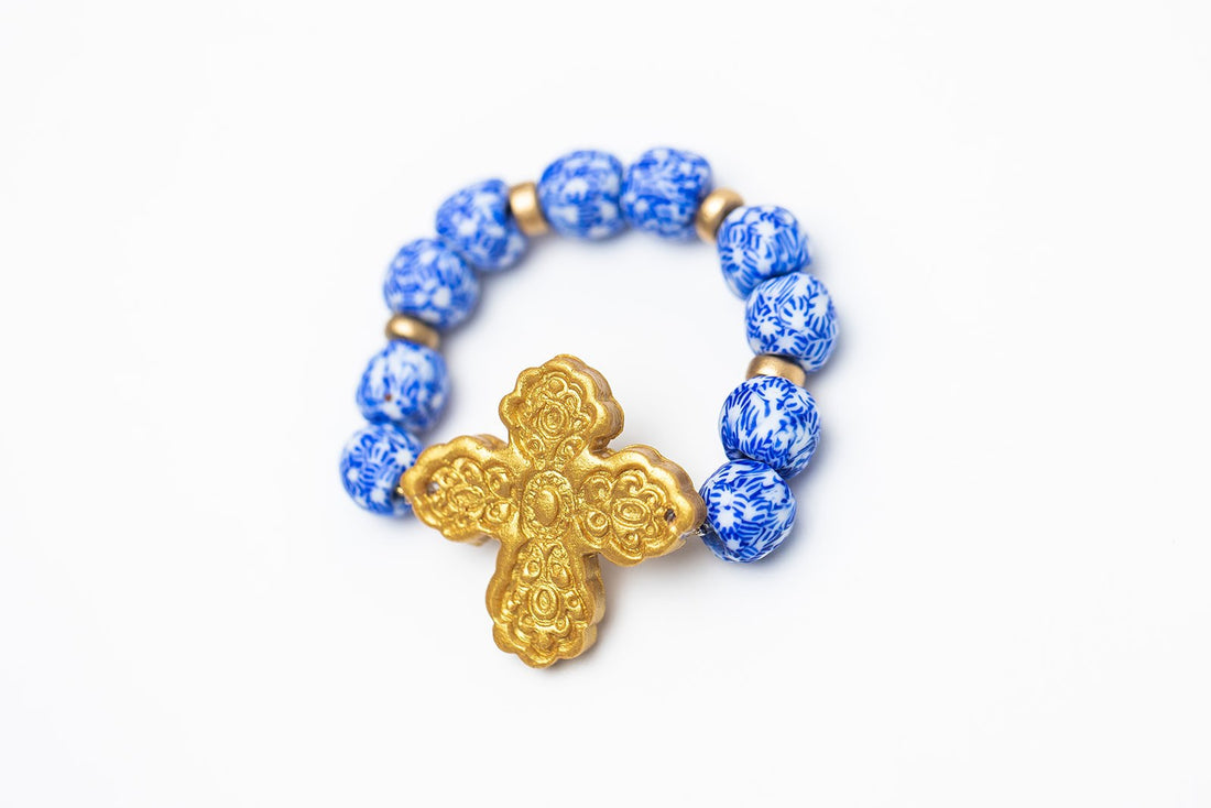 Blue & White African Glass with Susie Cross