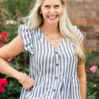 Multicolored and Gold Chain with Julia Cross