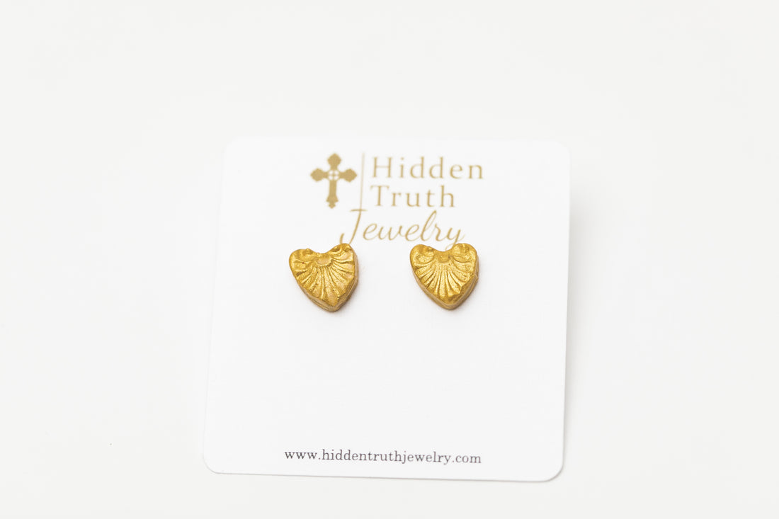 Tiny Heart Studs