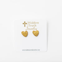 Tiny Heart Studs
