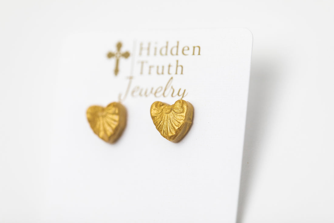 Tiny Heart Studs