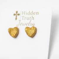 Tiny Heart Studs