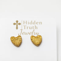 Tiny Heart Studs
