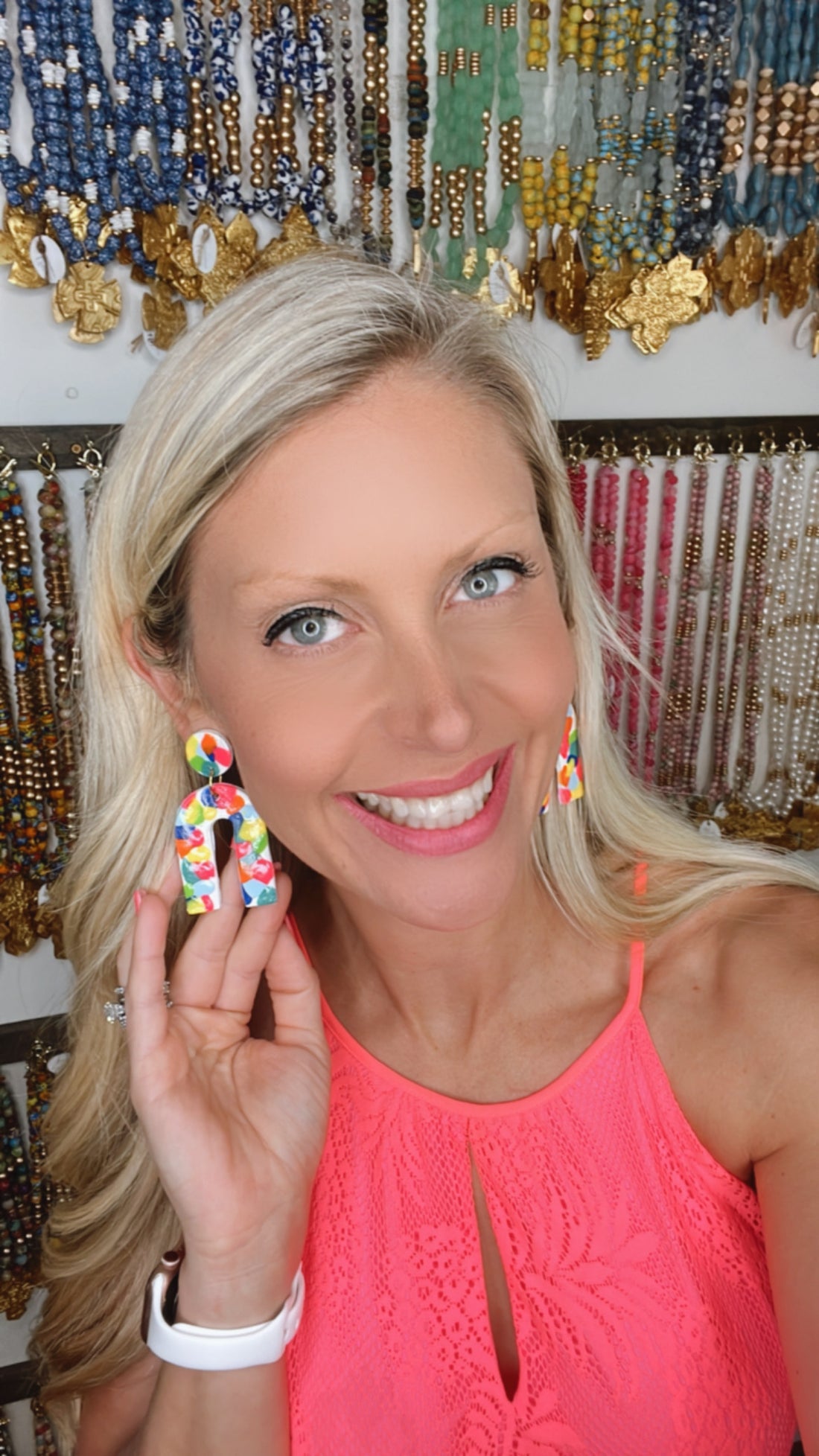 Rainbow Confetti Dangles