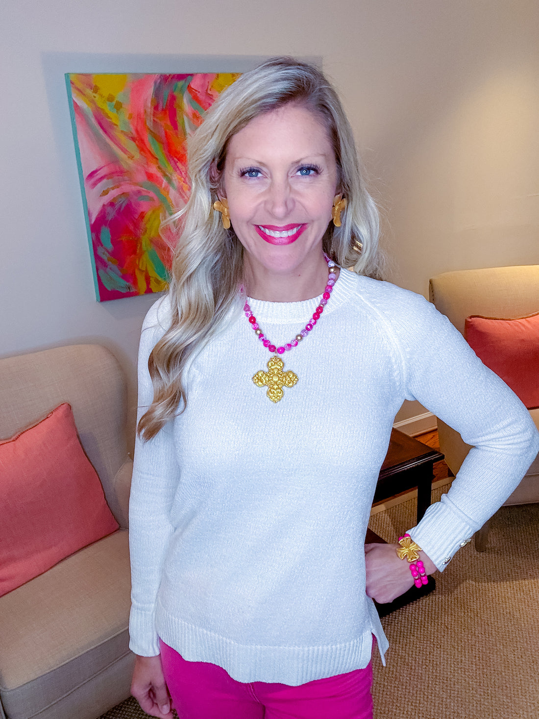Pink Fire Agate Gloss with Andrea Cross