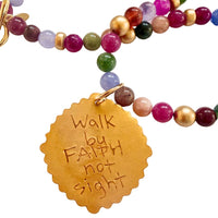 18" Multicolor Jade with Annette Cross