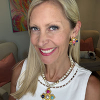 Esther Studs with Multi Gems