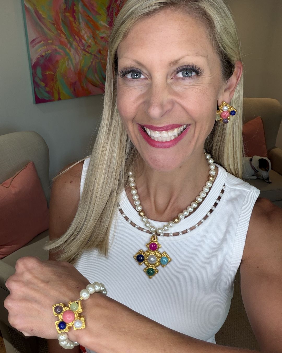 Esther Gem Pearl Bracelet