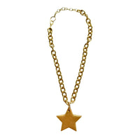 Gold Chain Star Medallion