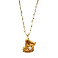 Pearl Chain with Golf Medallion Necklace