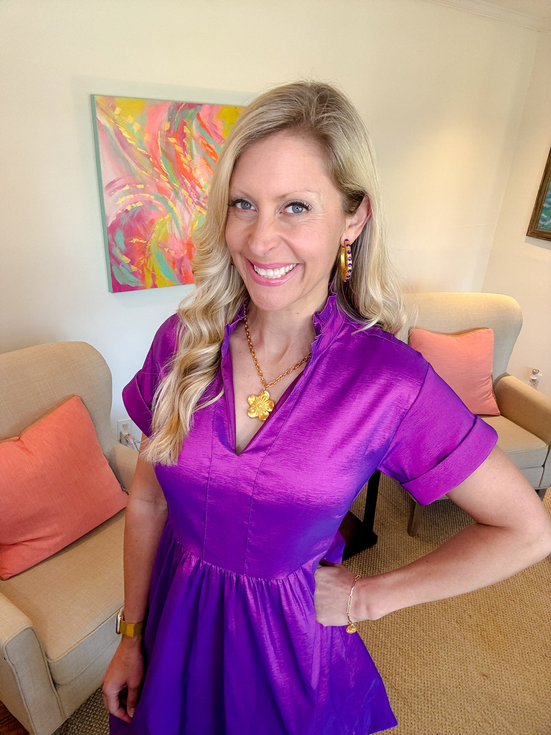 Purple Hoops