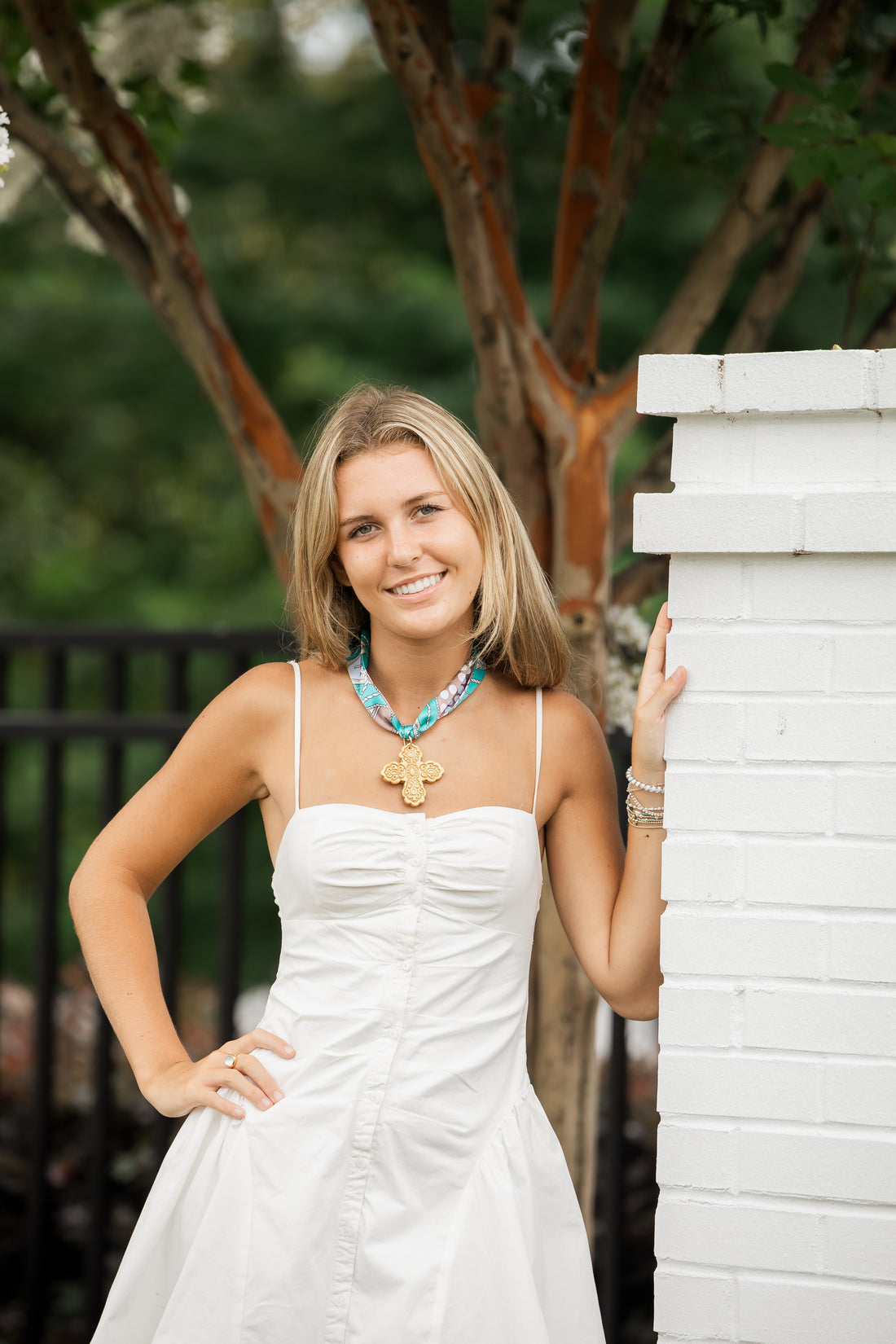 Teal Scarf with Susie Cross