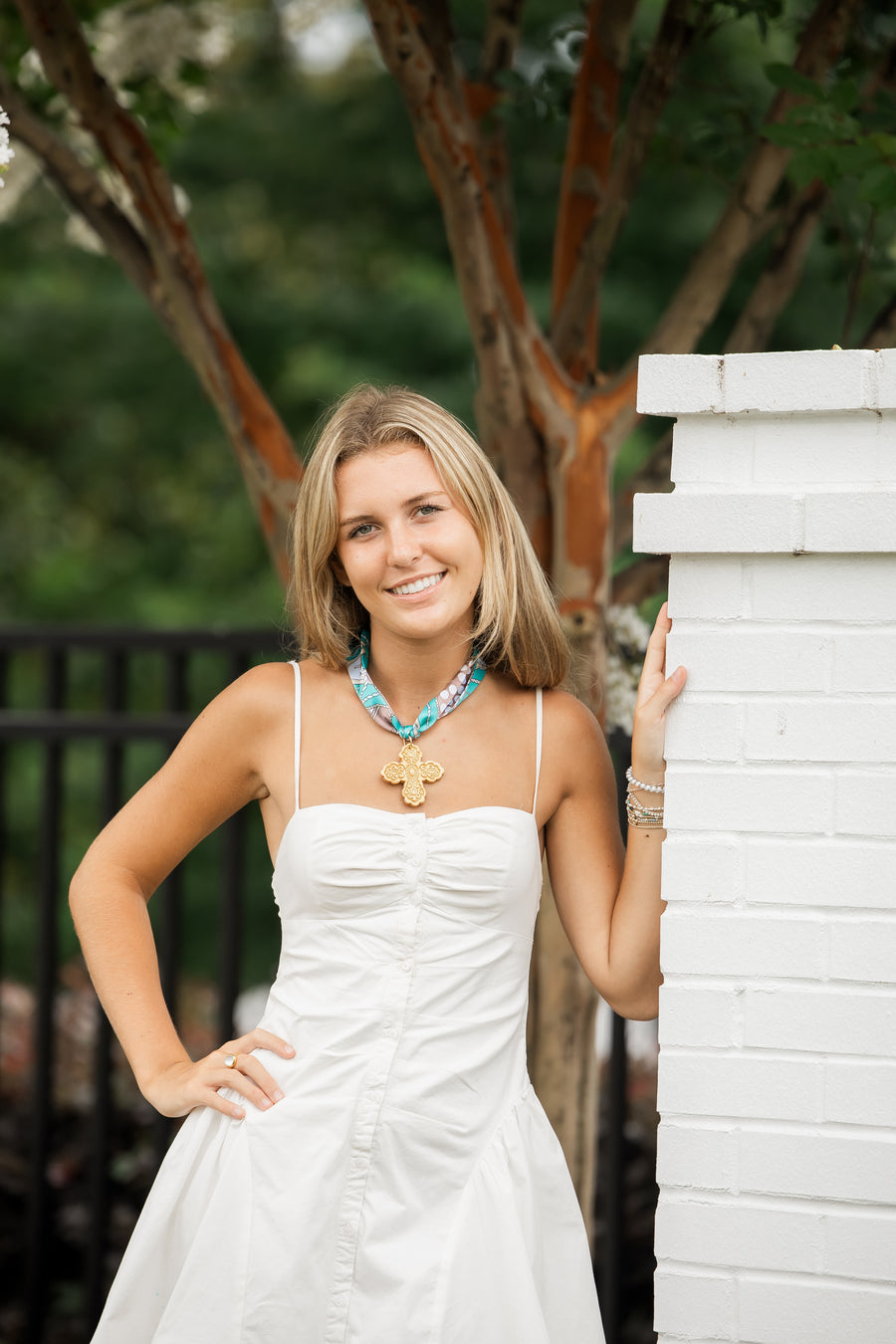 Teal Scarf with Susie Cross