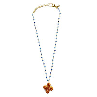 Blue Chain with Elaina Cross