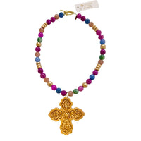 18" Multicolor Jade with Susie Cross