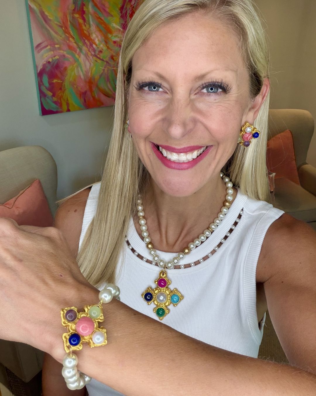 Esther Gem Pearl Bracelet