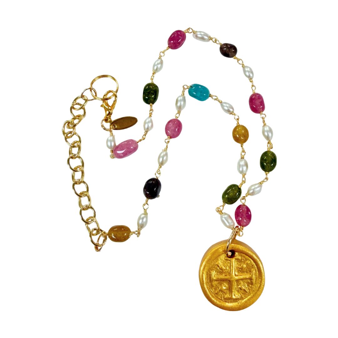 Multicolor & Pearl Chain with Hannah Cross