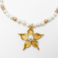 Freshwater Pearls with Pearl Stargazer Lily