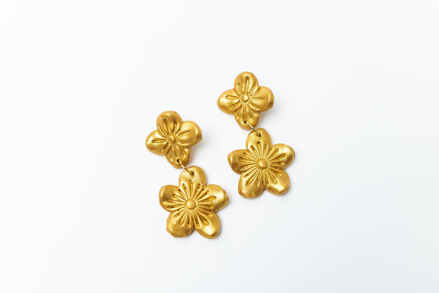 Gardenia Blossom Dangles